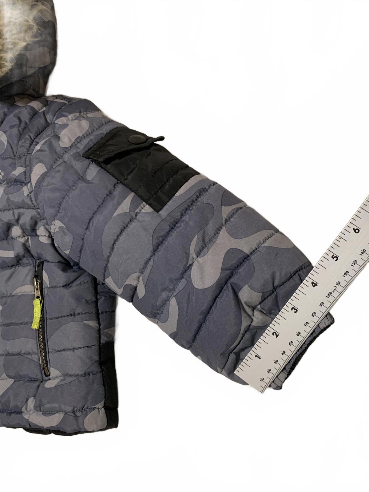 London Fog Kids Size 3T Black Fleece-Lined Winter Coat Faux Removqble Fur Hood