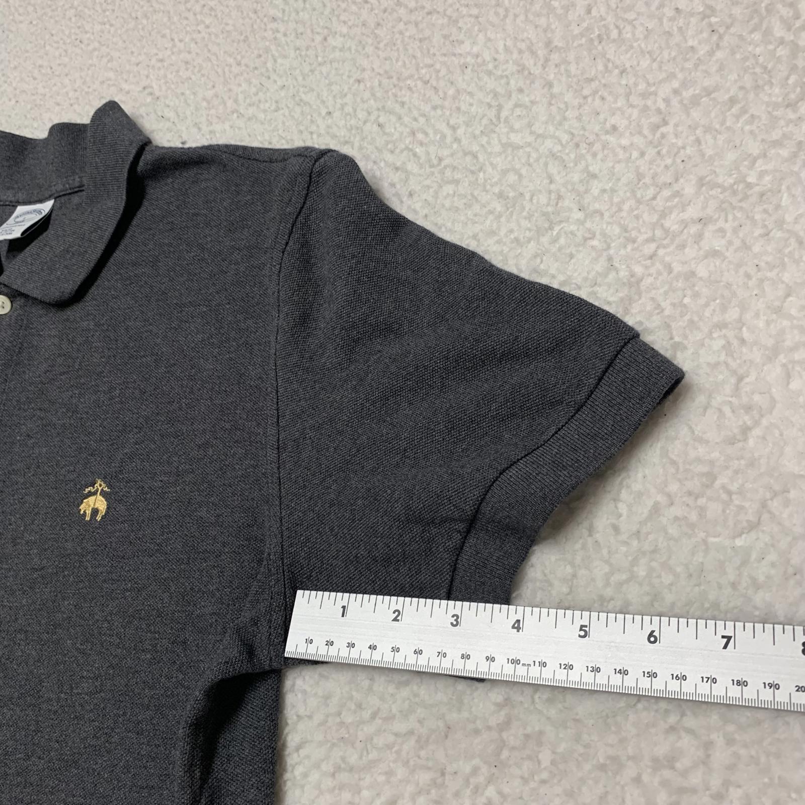 Brooks Brothers 1818 Men’s Size Large Gray Performance Polo Slim Fit Cotton