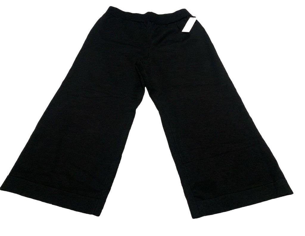 Dex Clothing Women’s X Large Black Noir Wide Leg Gaucho Culottes Cropped Pants
