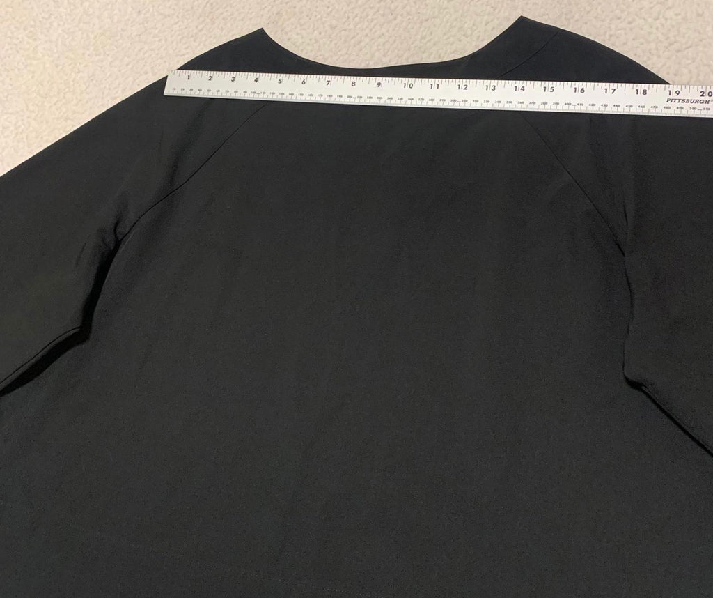 Prologue Women's Size X Large Black V-Neck Crop Top Minimalist Oversized