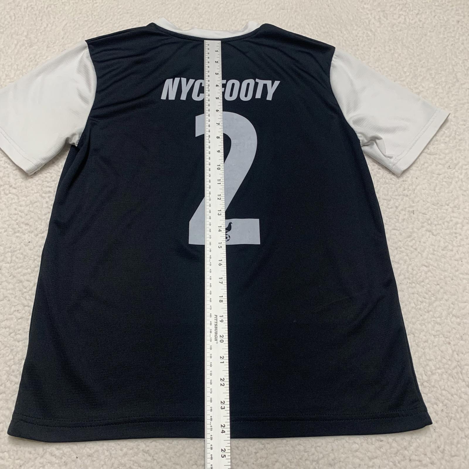 Umbro Unisex Youth Size Small Black NYC Footy Soccer Jersey