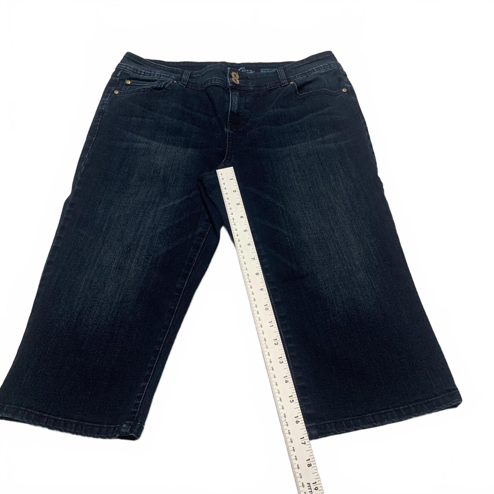 INC International Concepts Women's Jeans Sz 12  Cropped Skinny Leg W 34 x 17 L