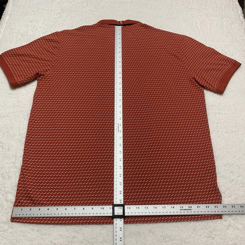 Tommy  Hilfiger Men’s XXL XXG TTG Polo Shirt Red/Orange