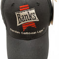Nu-Fit Banks Premium Unisex Size L/XL Black Hat Caribbean Lager Cap