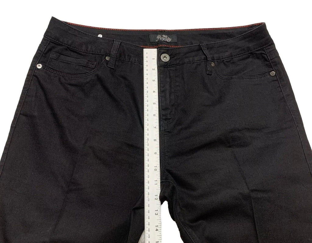 Royalty By YMI Woman Size 16 Cropped Black Jeans Stretch Denim