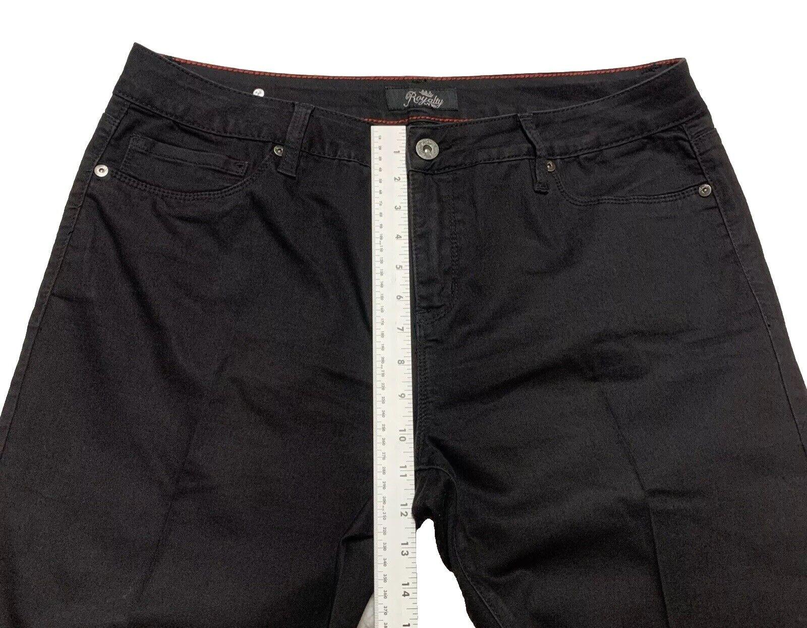 Royalty By YMI Woman Size 16 Cropped Black Jeans Stretch Denim
