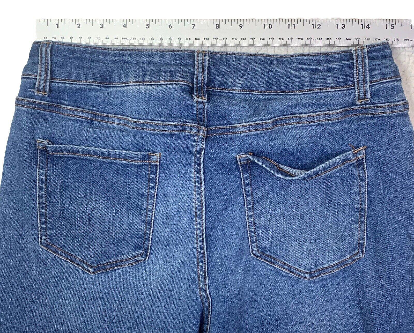 Time And True Jeans Women 12 Blue Straight Leg  Dark Wash