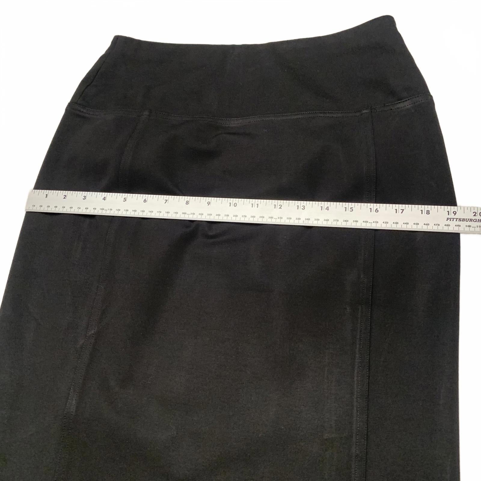 Ivanka Trump Womens Black Elegant Pencil Skirt Stretch 30" Waist Pull On