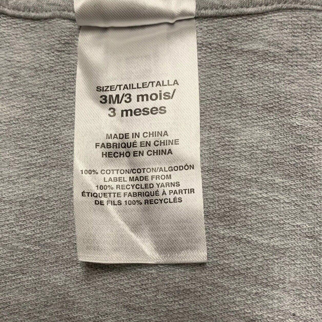 Adidas Infant Baby Size Size 3 Months Heather Gray Hoodie Sweater Full Zip