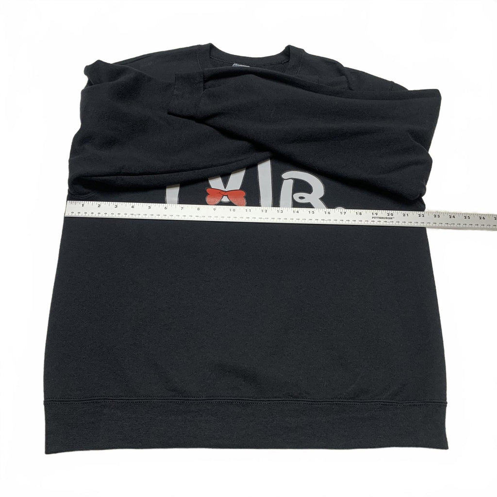 Jerzees Couples Matching Mr & Mrs Sweatshirts Small Large Black