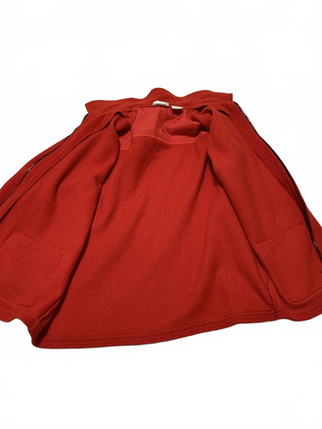 Willi Smith Collection Womens Size Small Red Zip-Up Fleece Jacket Pockets