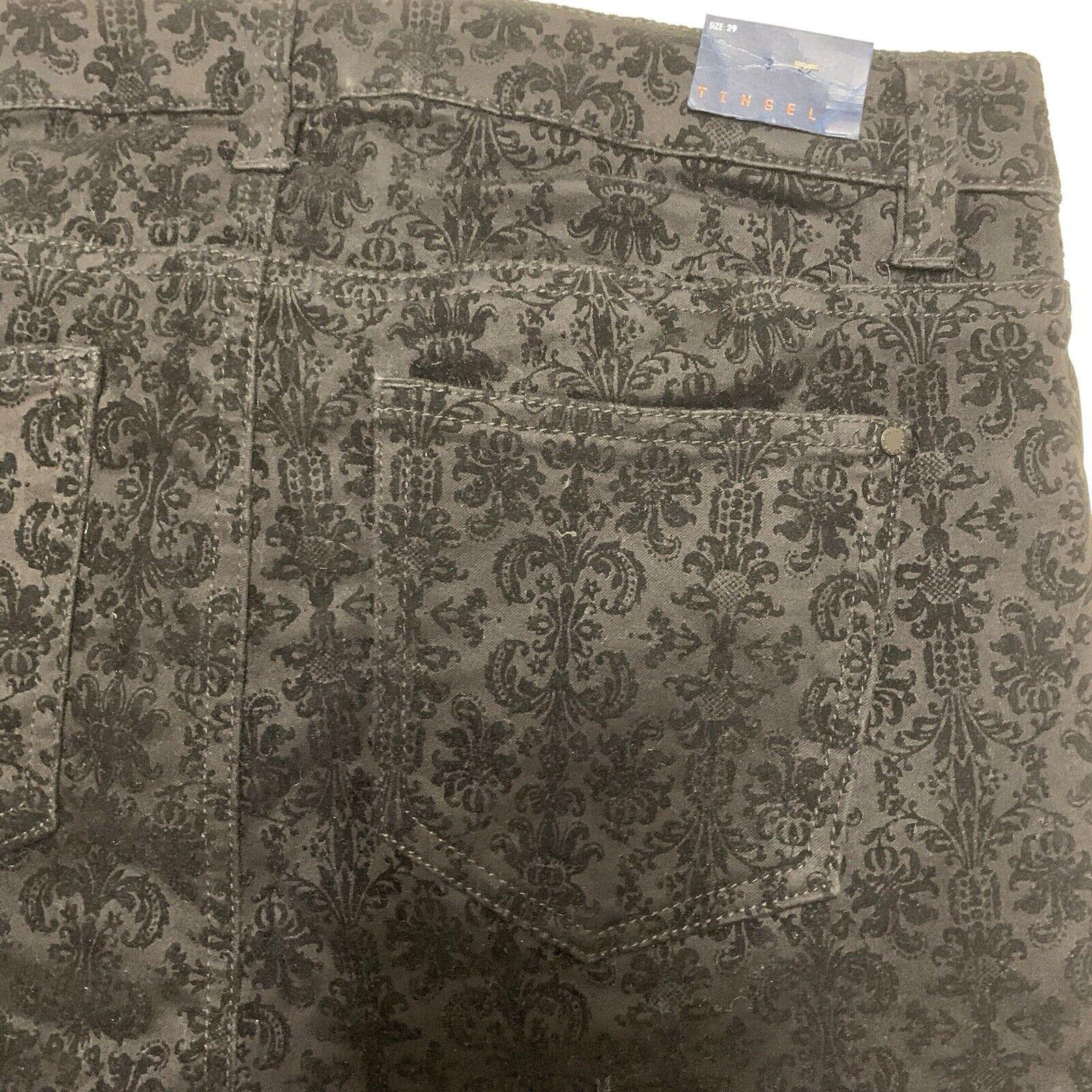 Lord & Taylor Tinsel Women's Size 29 Black Skinny Couture Soft Denim Pants