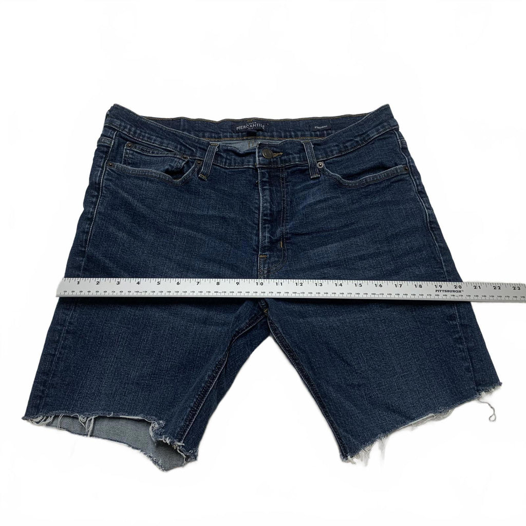 J Crew Mercantile Men's Size 34 x 32 L Dark Blue Denim Cutoff Shorts