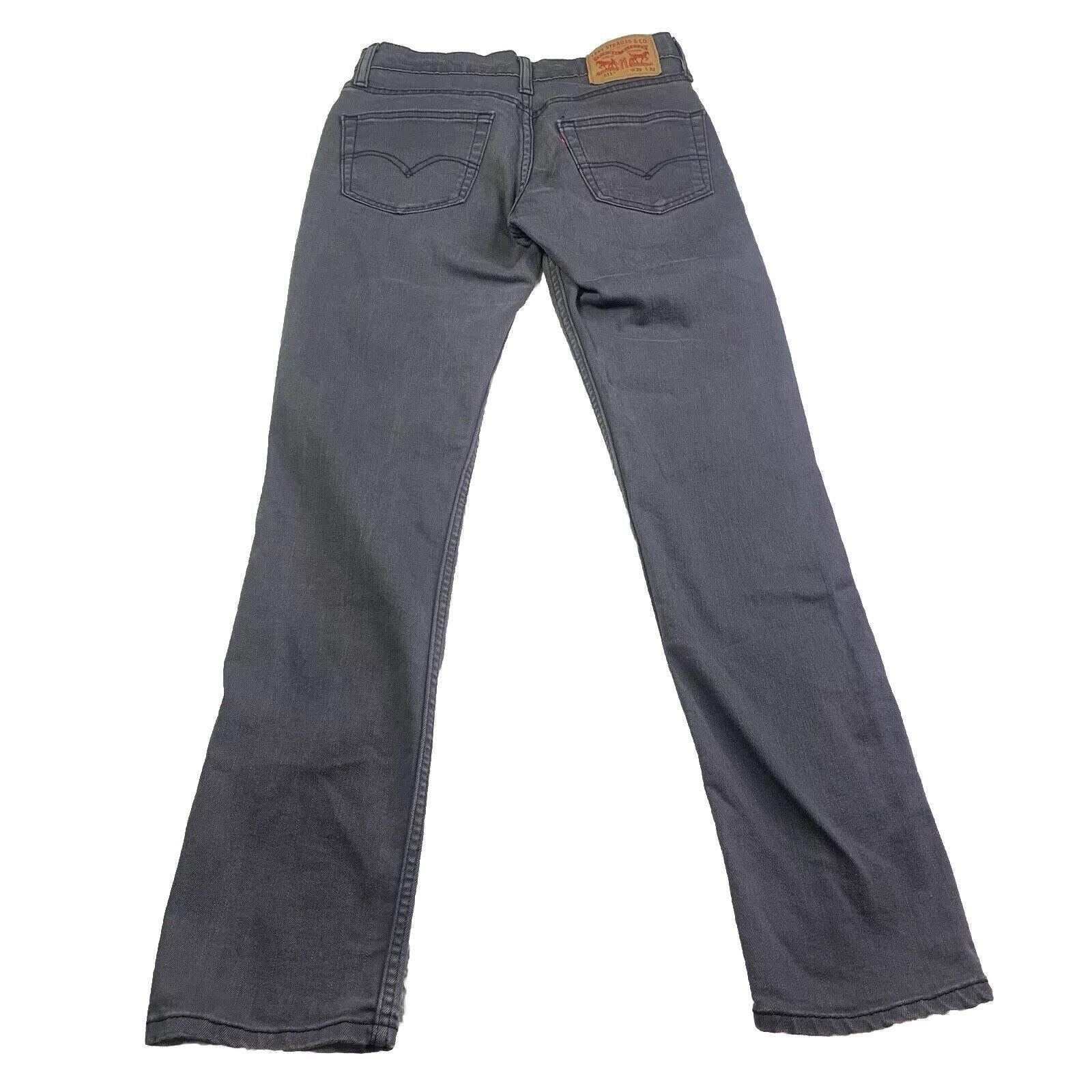 Levi Strauss 511 Men's Size 29x32 Gray 5  Straight Leg Jeans