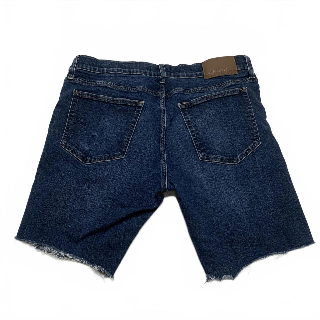 J Crew Mercantile Men's Size 34 x 32 L Dark Blue Denim Cutoff Shorts