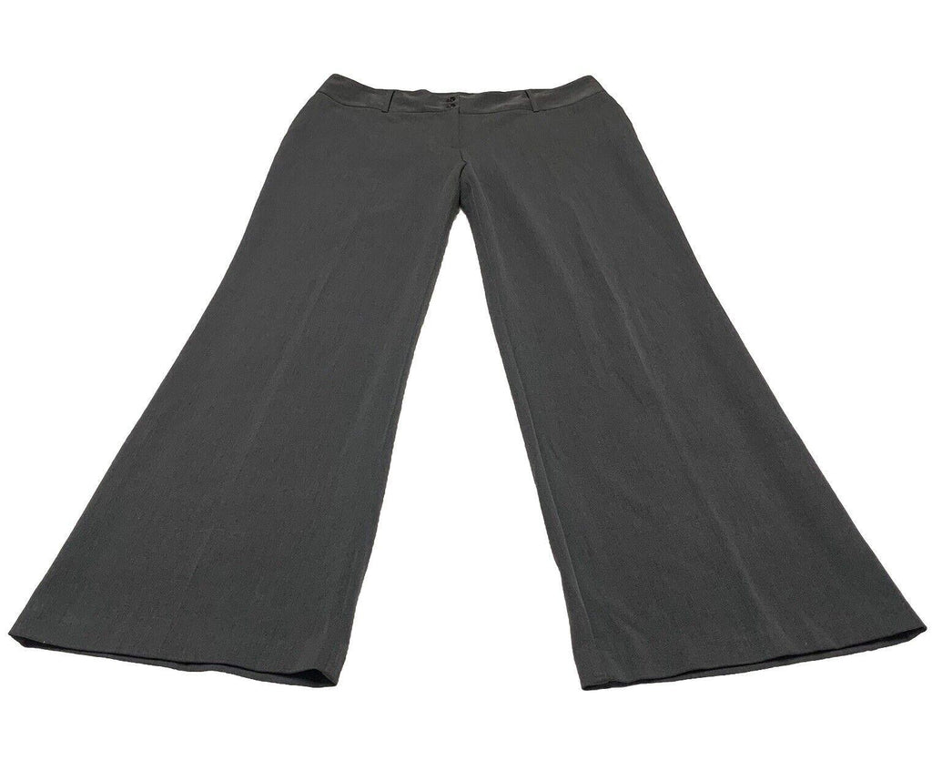 Worthington Women’s  Size 14 Wide Leg Pants  Modern Fit Slacks Trousers Gray