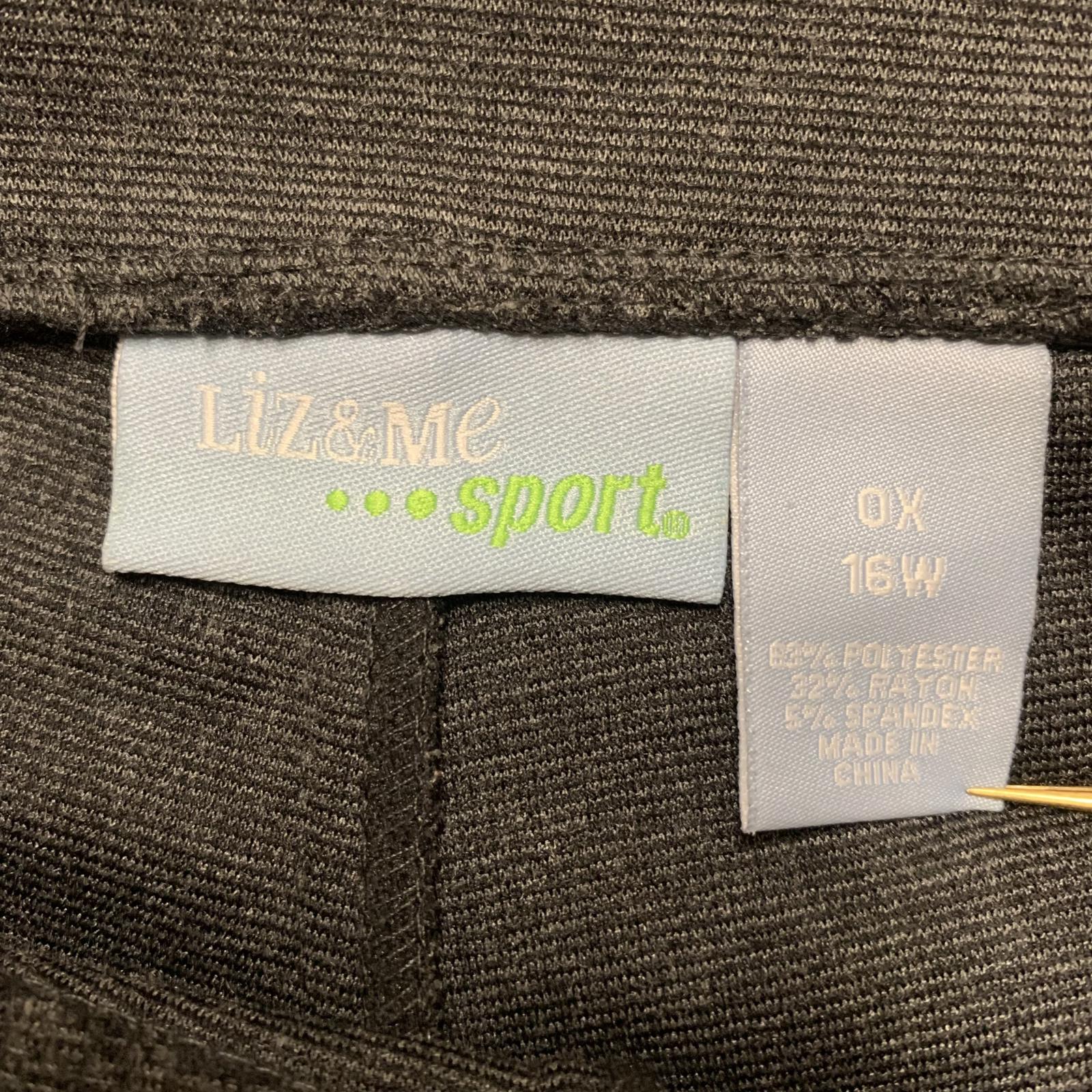 Liz & Me Sport Women's Size 16 Wide Gray Capris 38 x 26