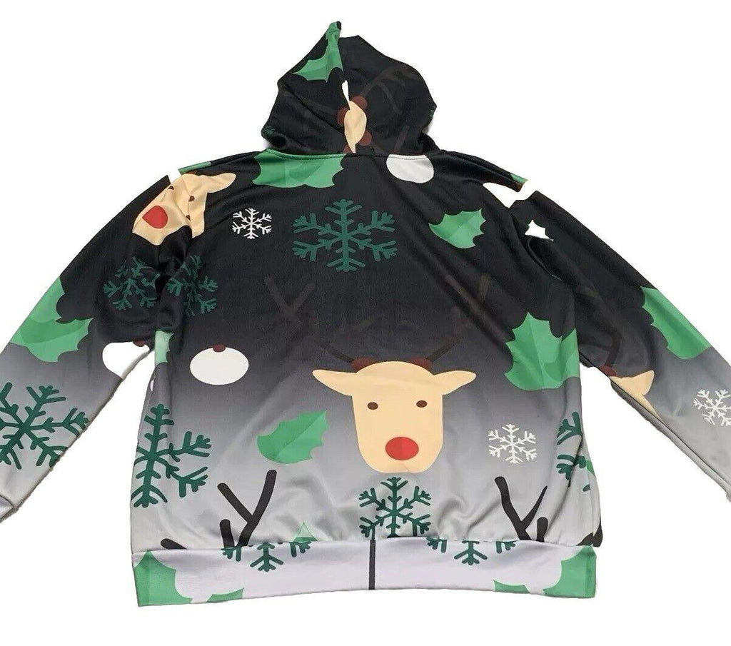 John Hancock Men’s XLarge Tuxedo Ugly Sweater Christmas Pullover Hoodie