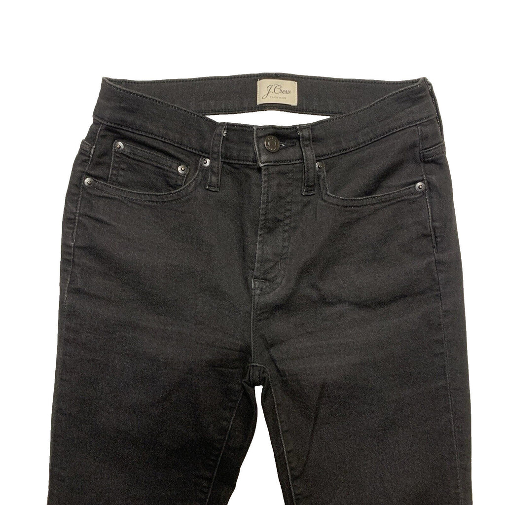 J.Crew Women Size 27 High Rise Skinny Jeans Black  Stretch