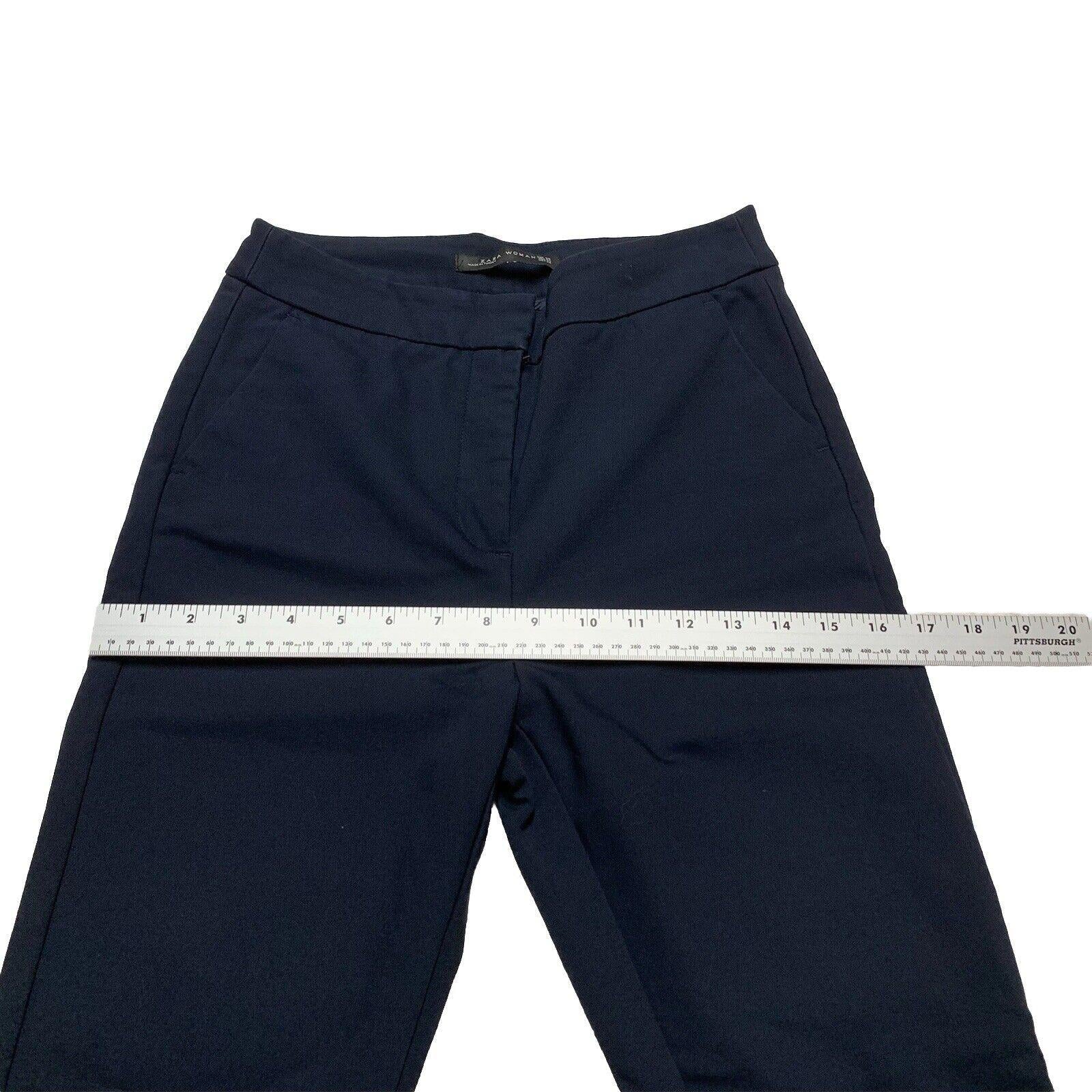 Zara Dress Pants Women’s Size 4 Dark Navy Blue Straight Leg