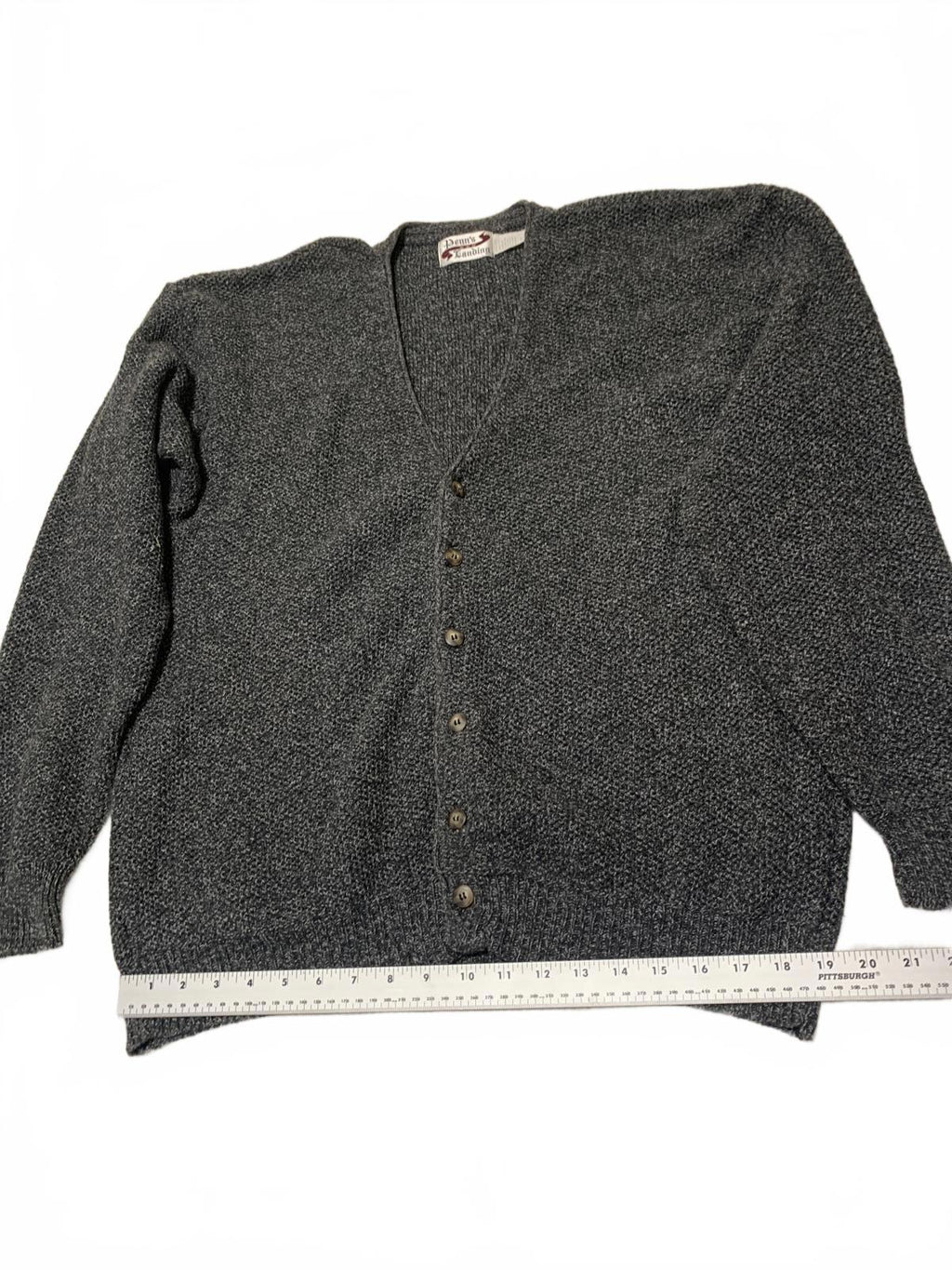 VTG Penn’s Landing Men’s XL Knit Cardigan V Neck Button Grandpa style USA