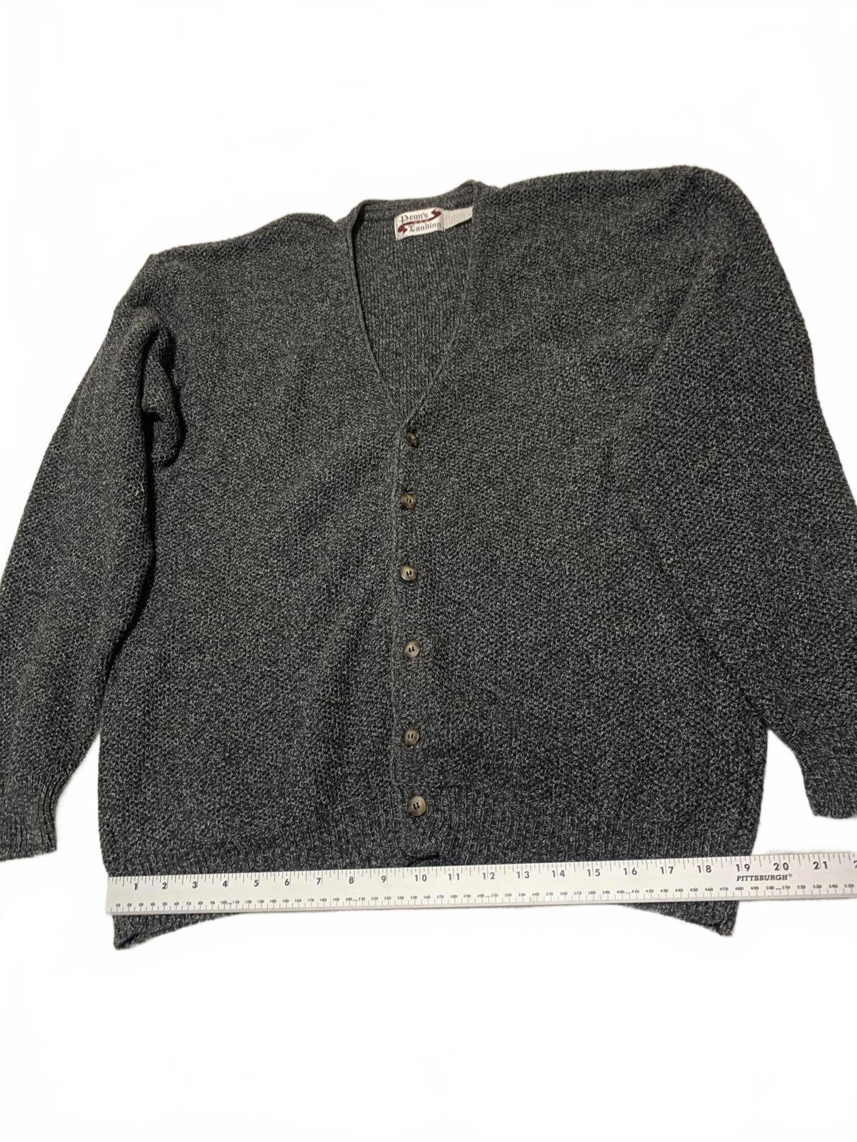 VTG Penn’s Landing Men’s XL Knit Cardigan V Neck Button Grandpa style USA