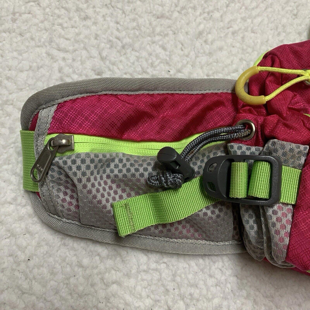 SEEU Gray Pink Green Fanny Pack Sling Crossbody Waist Bag Trail Hike