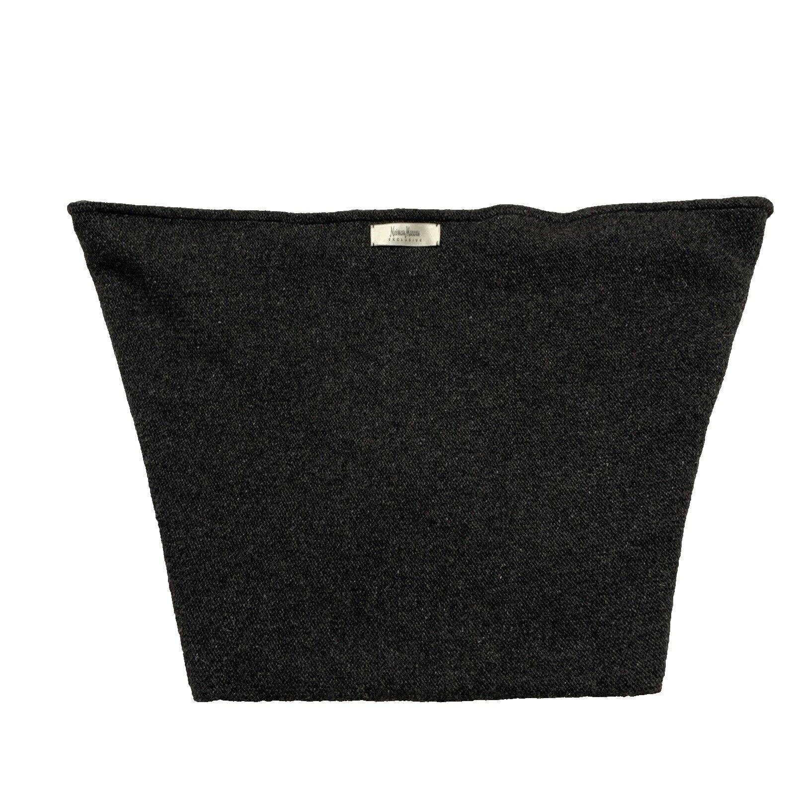 Neiman Marcus Women's One Size Gray Infinity Tube Scarf Cashmere Wool Jeweled