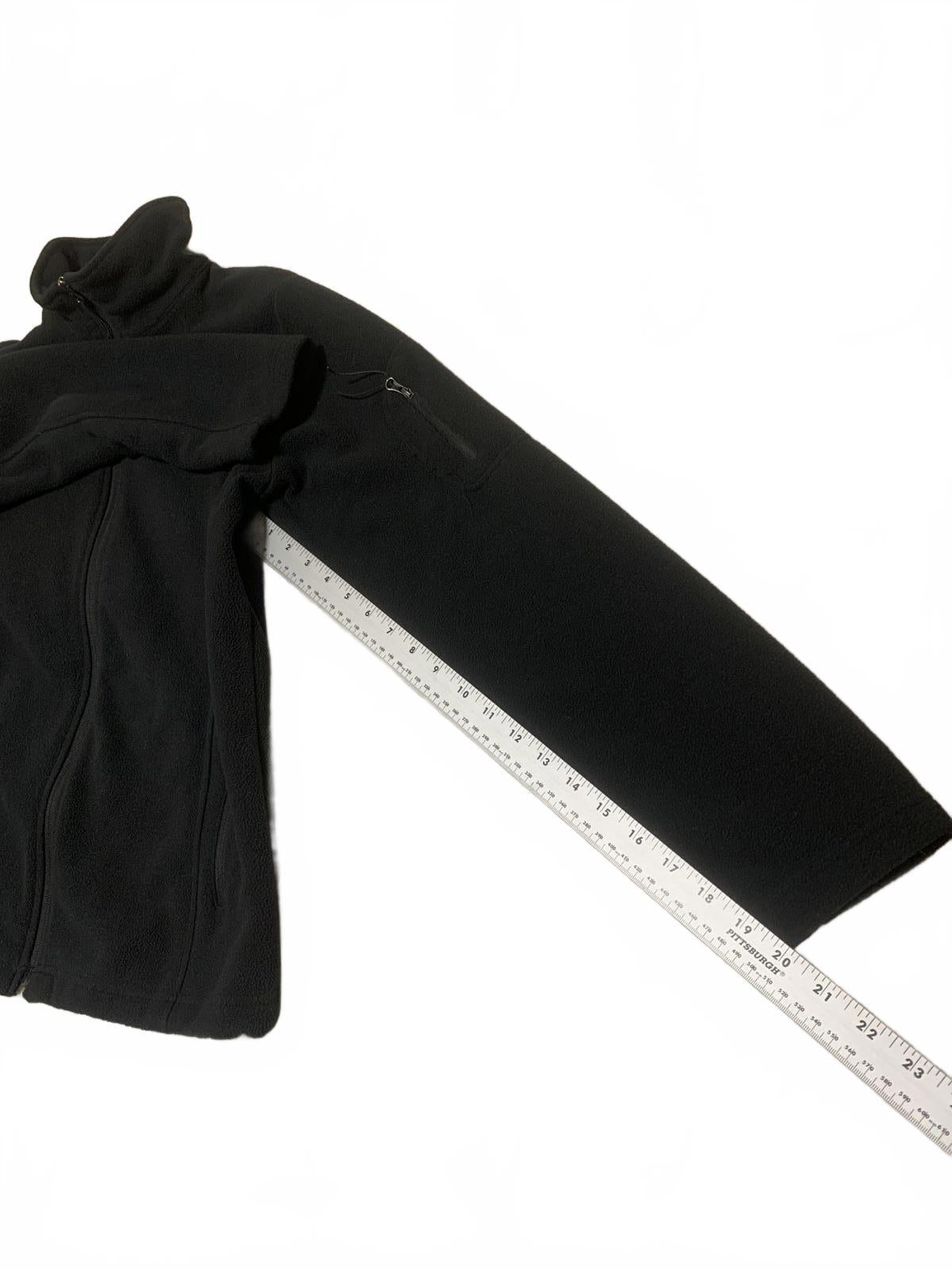Columbia Women's Large Black Fleece Jacket Full Zip Outdoor Hiking Warm Layer