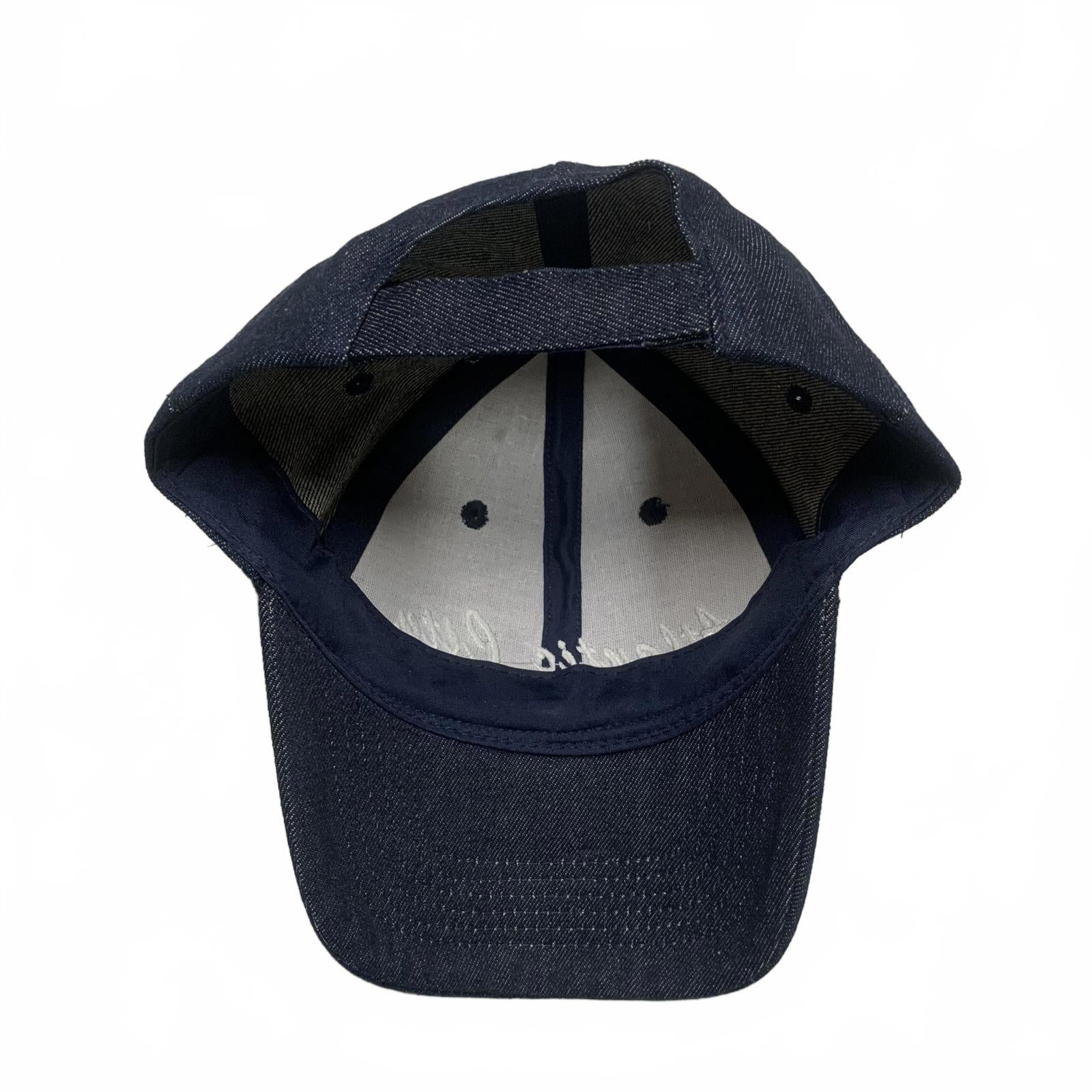 Atlantic City Baseball Cap Unisex One Size Fits All Dark Denim Blue Cotton Hat