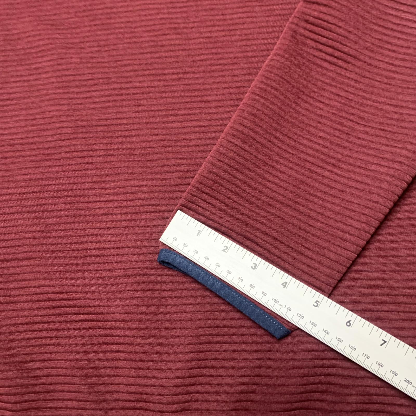 J.Crew Men's Size Large Authentic Fleece Burgundy  Pullover Jacket
