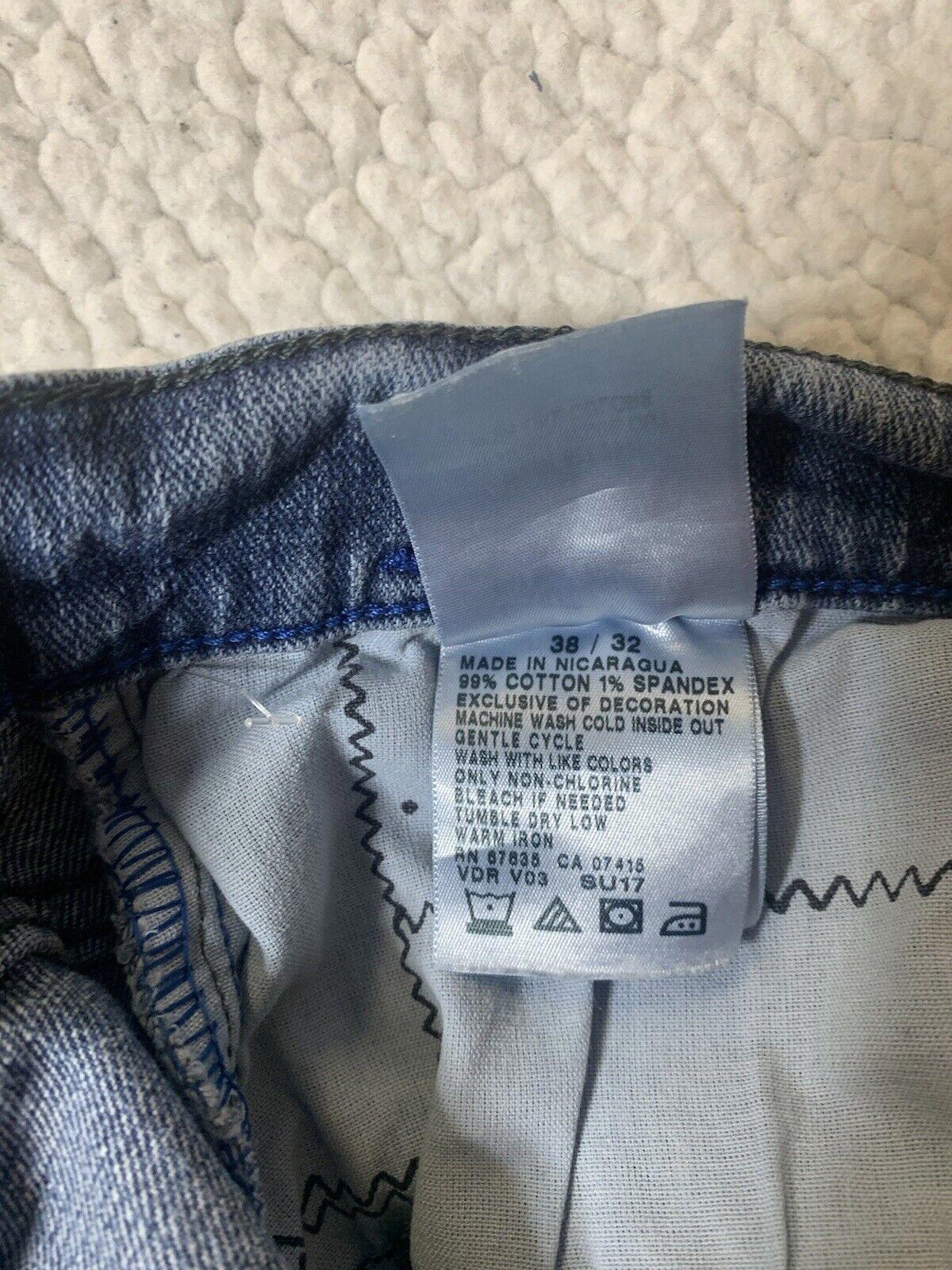 Nautica Jeans Men’s Size W38 32L Relaxed Fit Blue Stretch