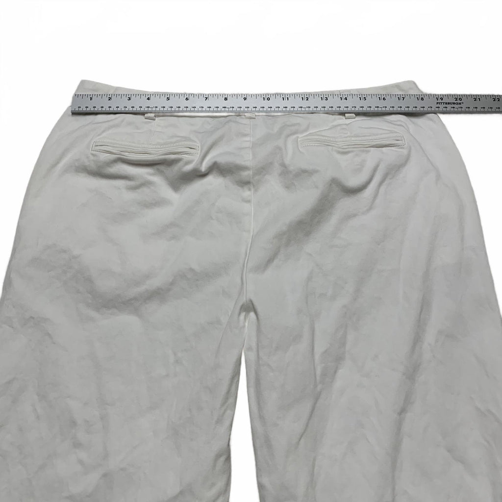 Lands' End Women's Size 16T White Wide Leg Pants