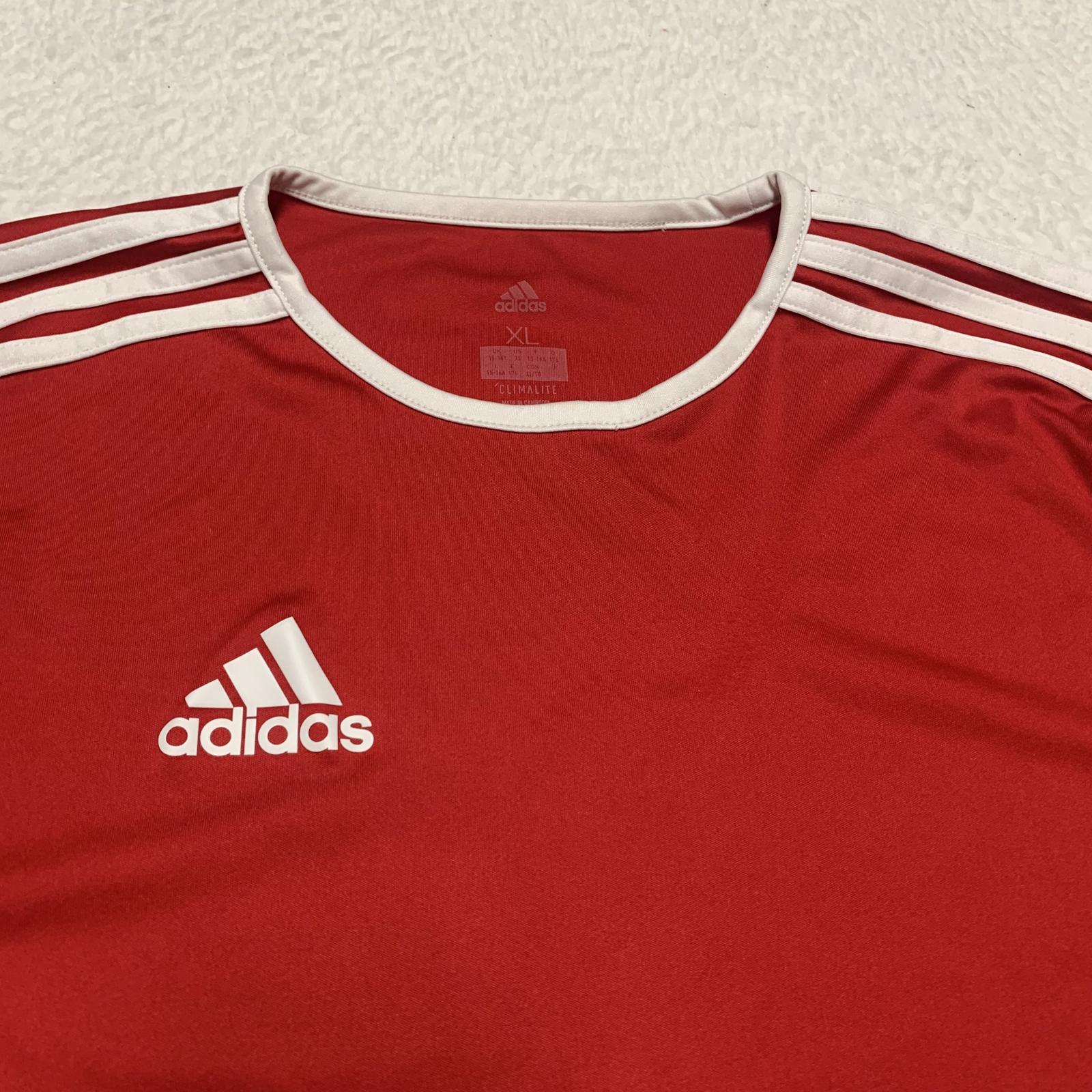 Adidas Unisex Kids X Large Soccer Jersey  Red Clima Cool