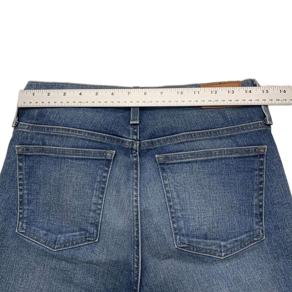 J.Crew Women's Size 29 Blue Denim Flare Boot Crop Jeans 30 X 25.5