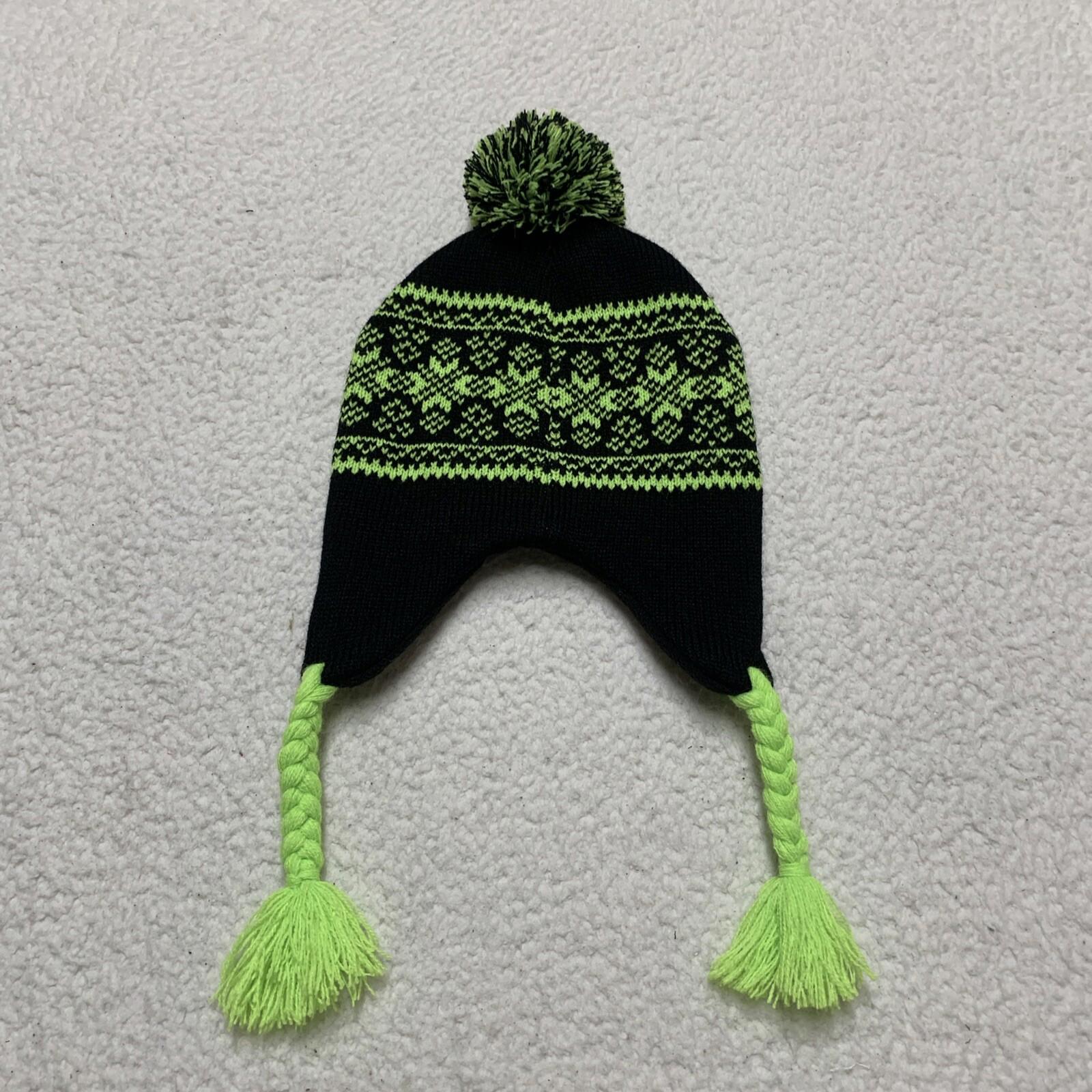 Weatherproof Youth One Size (8/20) Beanie Pom Pom Hat Braided Ear Flaps