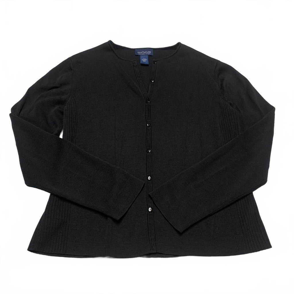 Ann Taylor Womens Size L Silk Blend Cardigan Sweater