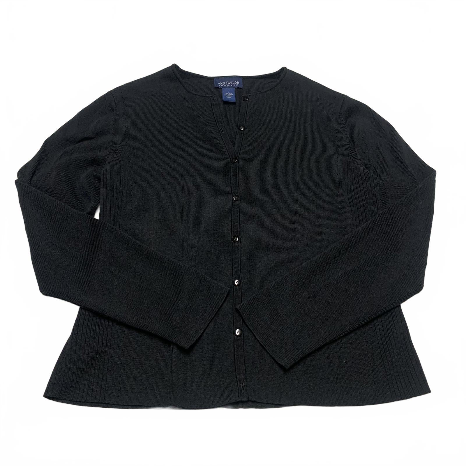 Ann Taylor Womens Size L Silk Blend Cardigan Sweater