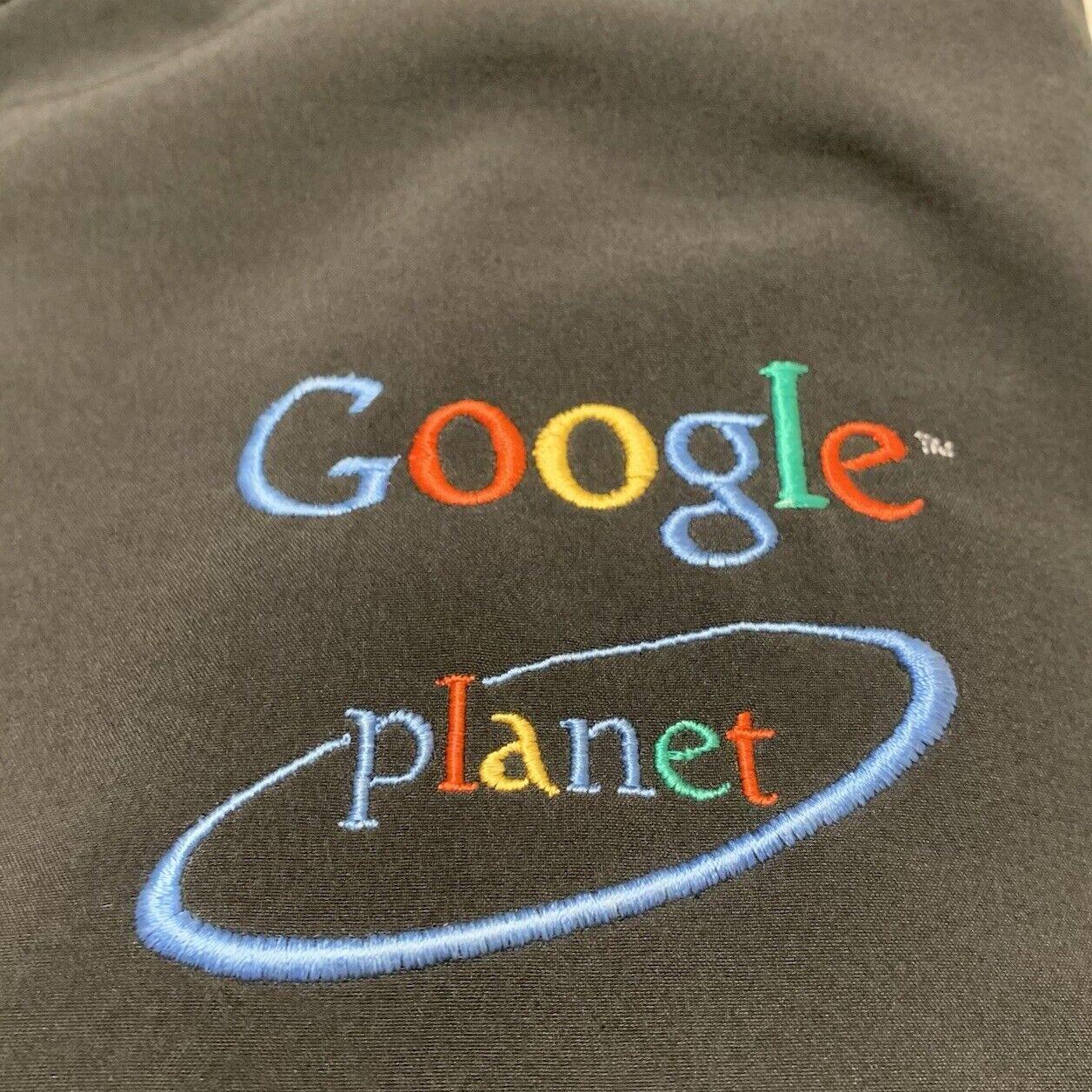 Port Authority Jacket Unisex Size M Google Planet Embroidered Black Zip Pockets