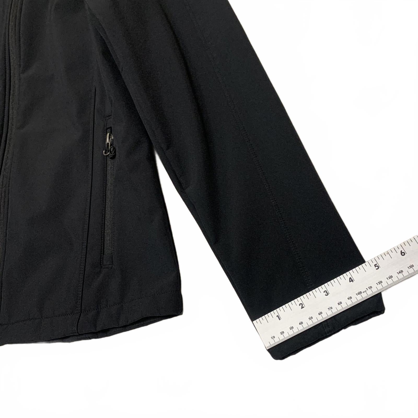 Port Authority Women's L Black Softshell Fleece Jacket  ACME Zip Up Outerwear