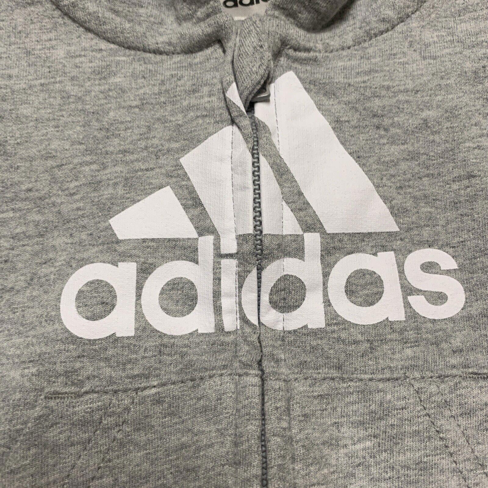 Adidas Infant Baby Size Size 3 Months Heather Gray Hoodie Sweater Full Zip