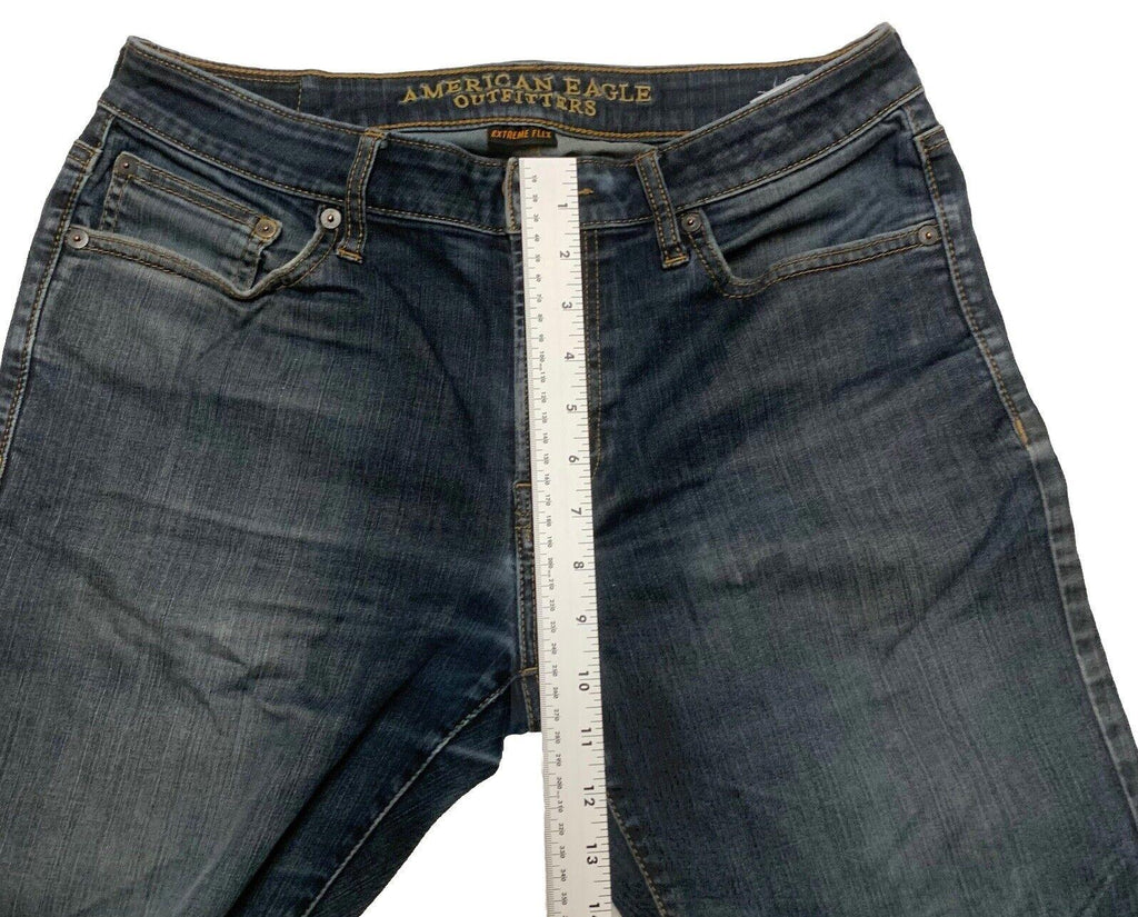 American Eagle Outfitters Straight Jeans Men's 32/34 Blue Dark Wash Flex Denim