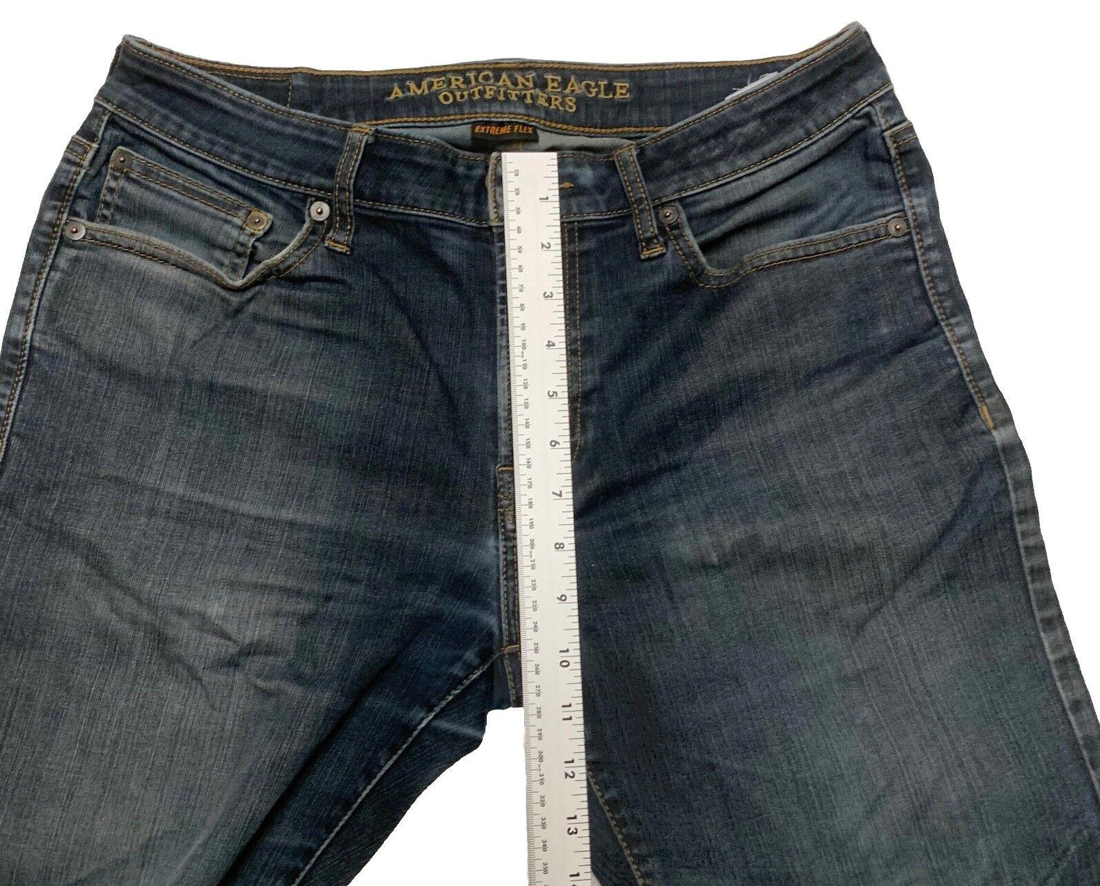 American Eagle Outfitters Straight Jeans Men's 32/34 Blue Dark Wash Flex Denim