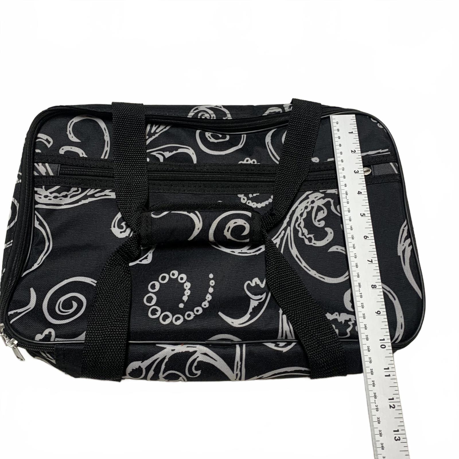 Home Essentials Black Floral Casserole Hot Food Tray Bag