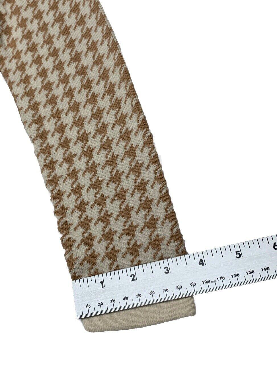 Hope & Henry Girls Size 10 Ivory Beige Houndstooth Sheath Dress Bow Knee Length