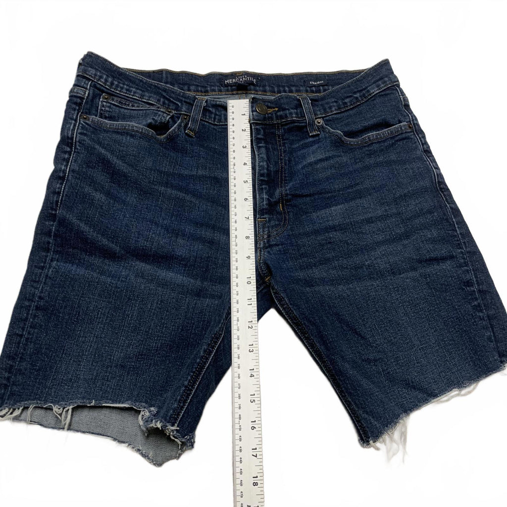 J Crew Mercantile Men's Size 34 x 32 L Dark Blue Denim Cutoff Shorts