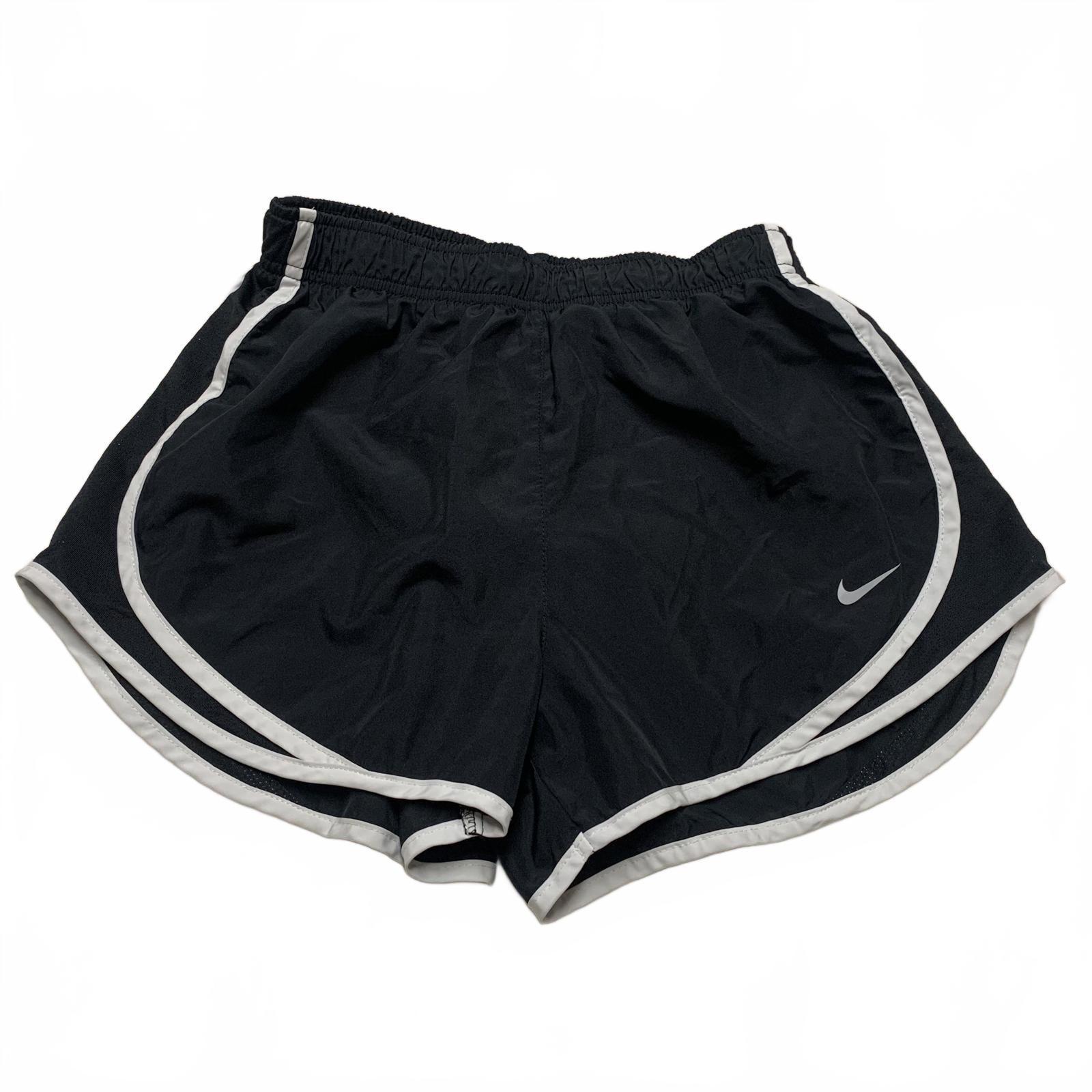 Nike Dri Fit  Women's Sz Small Running Shorts Black White Trim