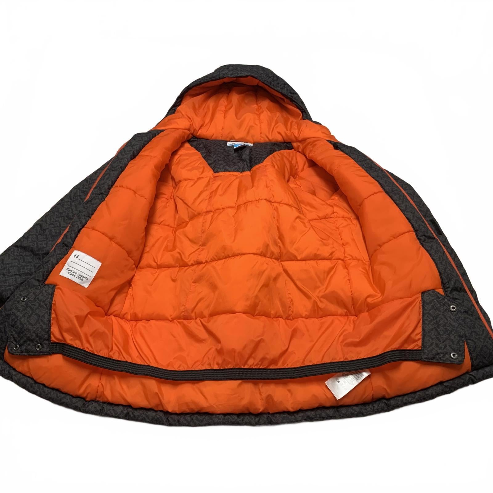 Columbia Men's Size Large Black Orange Hooded Insulated Jacket