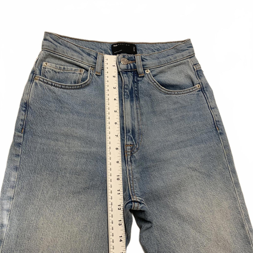 ASOS DESIGN Women's Jeans Size 25/36 Blue  Denim High-Waisted 25 x 30.5 Actual