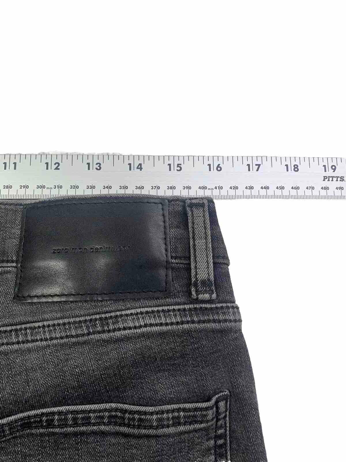 Zara Jeans Men 32 Black Denim  Medium Wash Pants